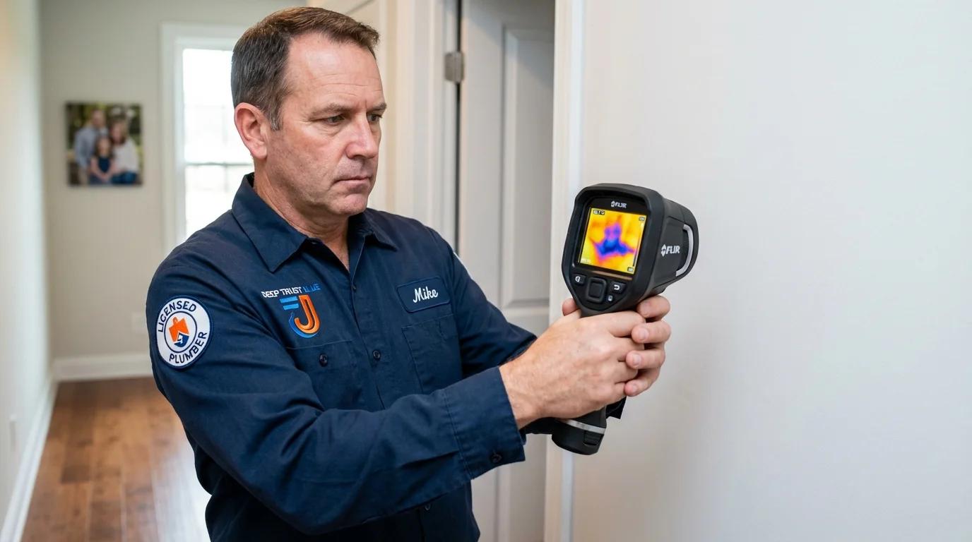 Thermal imaging leak detection by Johns Plumbing LLC in Broken Arrow